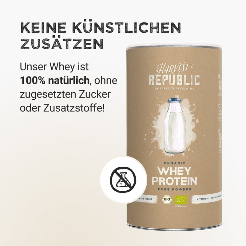 Harvest Republic Whey Protein Natural – Proteinpulver ohne Zusatzstoffe