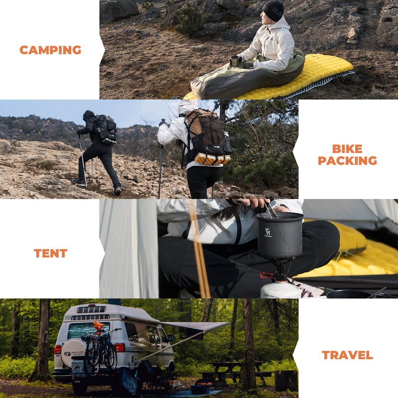Qunature Aufblasbare Isomatte R 5.0 – Ultraleichte Campingmatte mit 8 cm Komfort