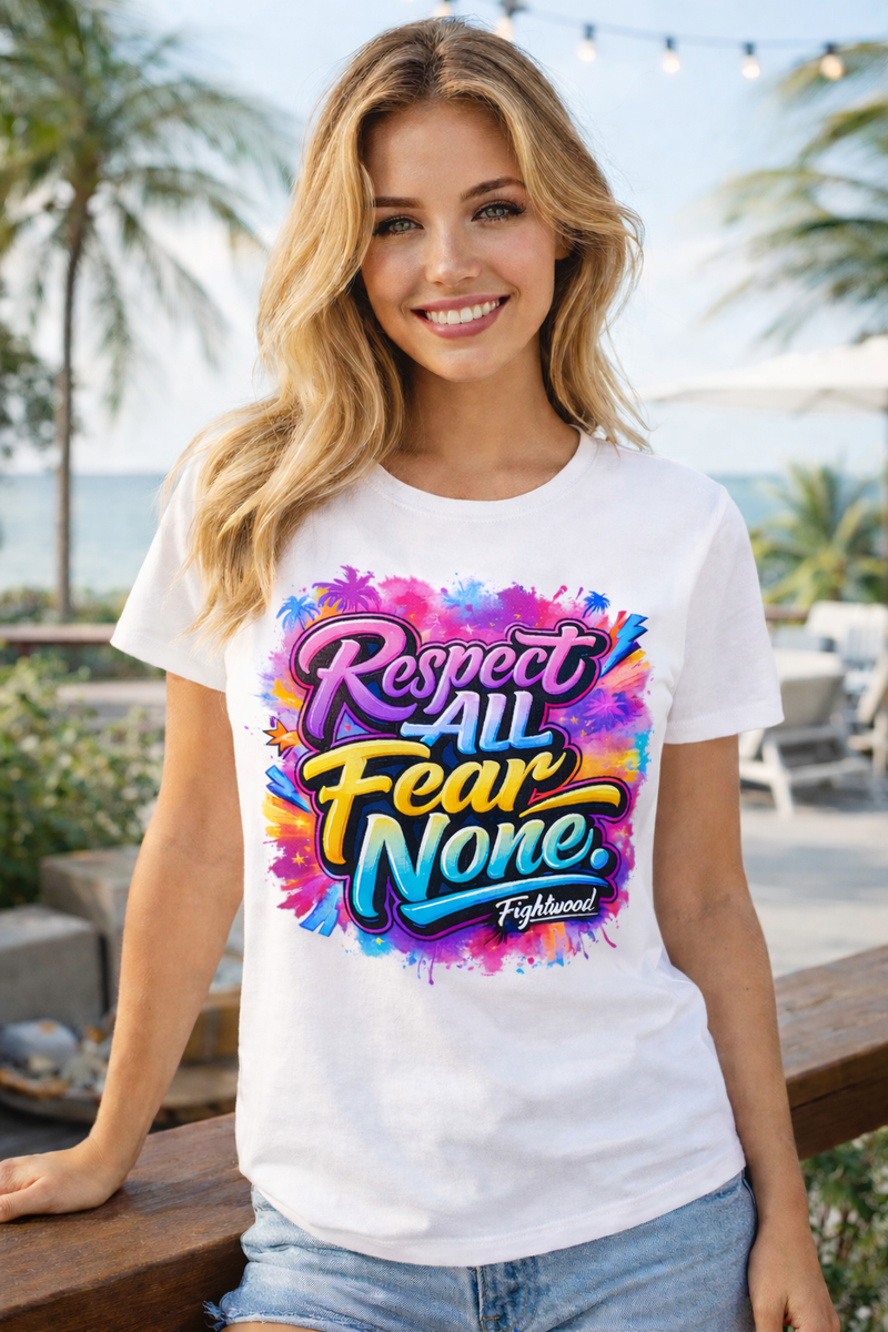Fightwood Respect All. Fear None – Frauen Premium T-Shirt | Kampfsport Streetwear