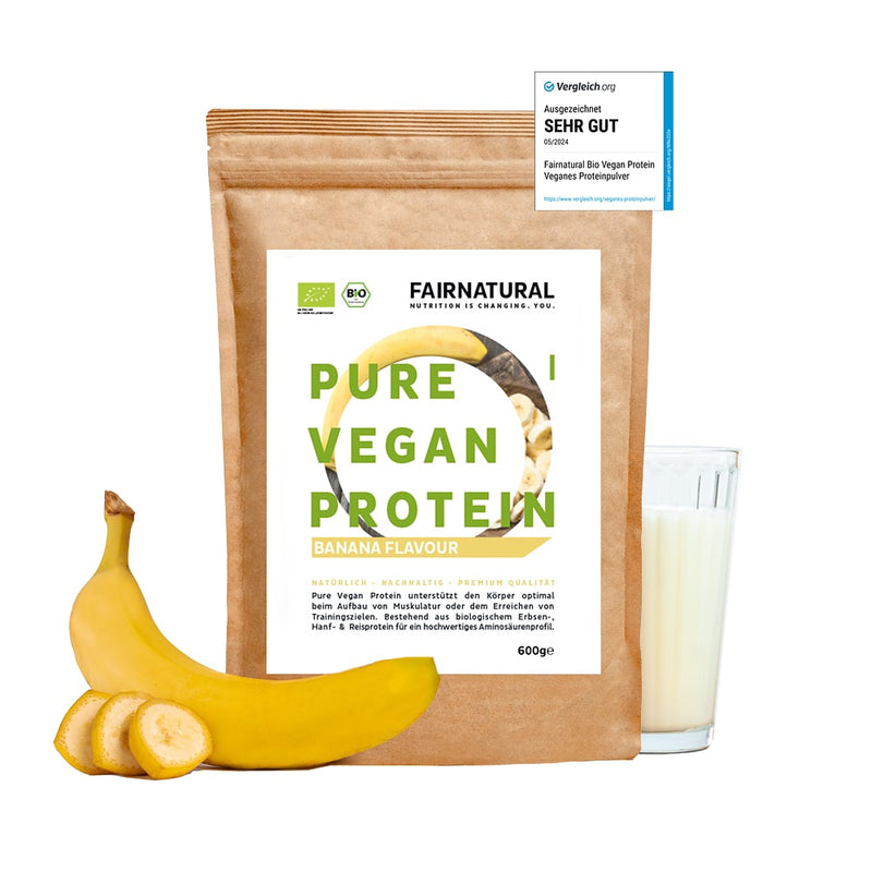 Organic Vegan Banana Protein Powder Soy-Free 600 g | 5K Protein Blend