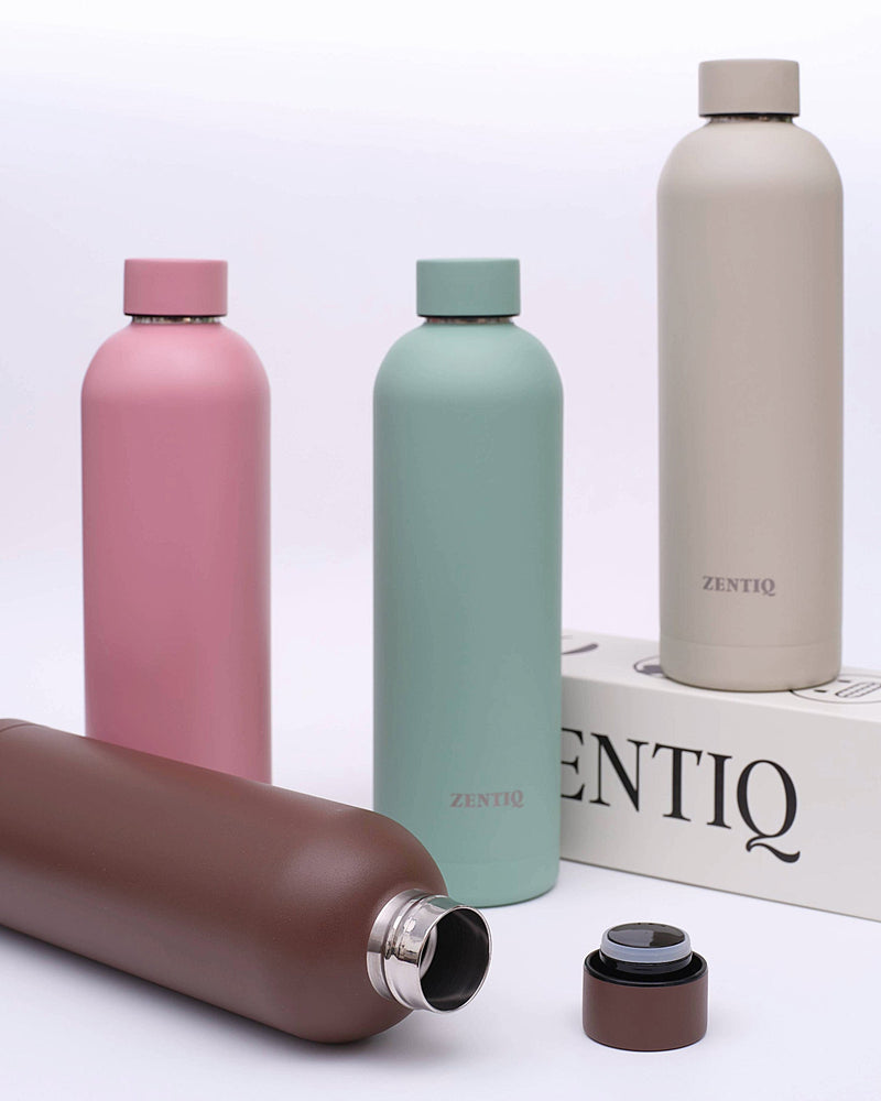 Isolierte Edelstahl Trinkflasche Grün – BPA-freie Thermoflasche aus 304 Edelstahl