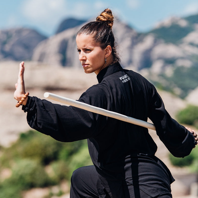 Wu Shu Gùn – Chinese Training Staff (190 cm, White Wax Wood)