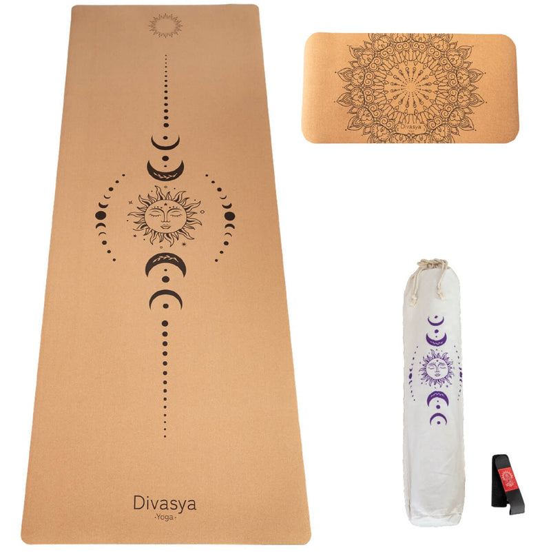 Yoga Set “Support” – Cork Yoga Mat & Yoga Pad | Sustainable & Joint-Friendly