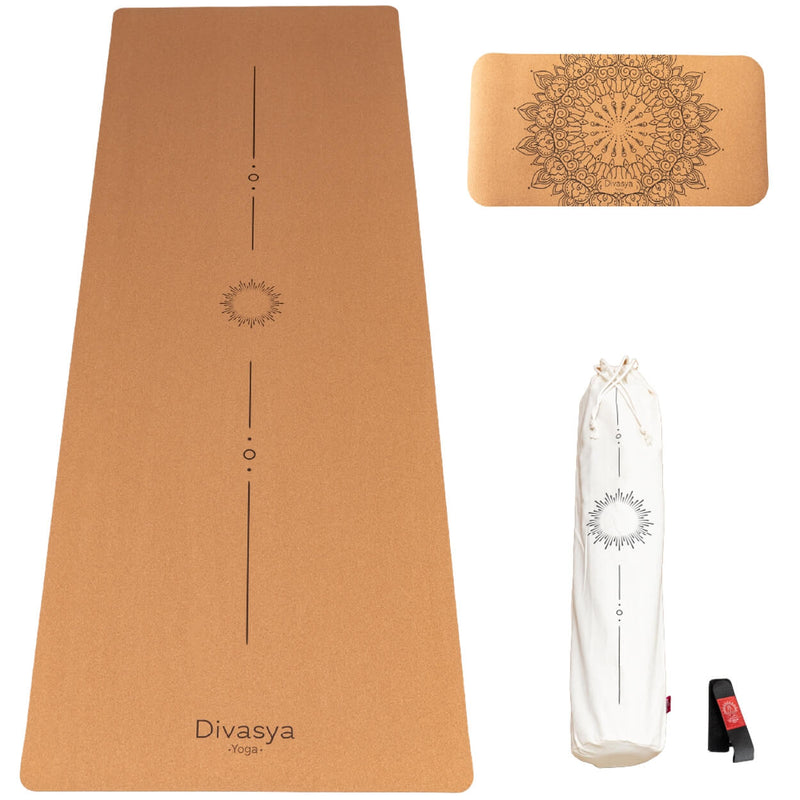Yoga Set “Support” – Cork Yoga Mat & Yoga Pad | Sustainable & Joint-Friendly