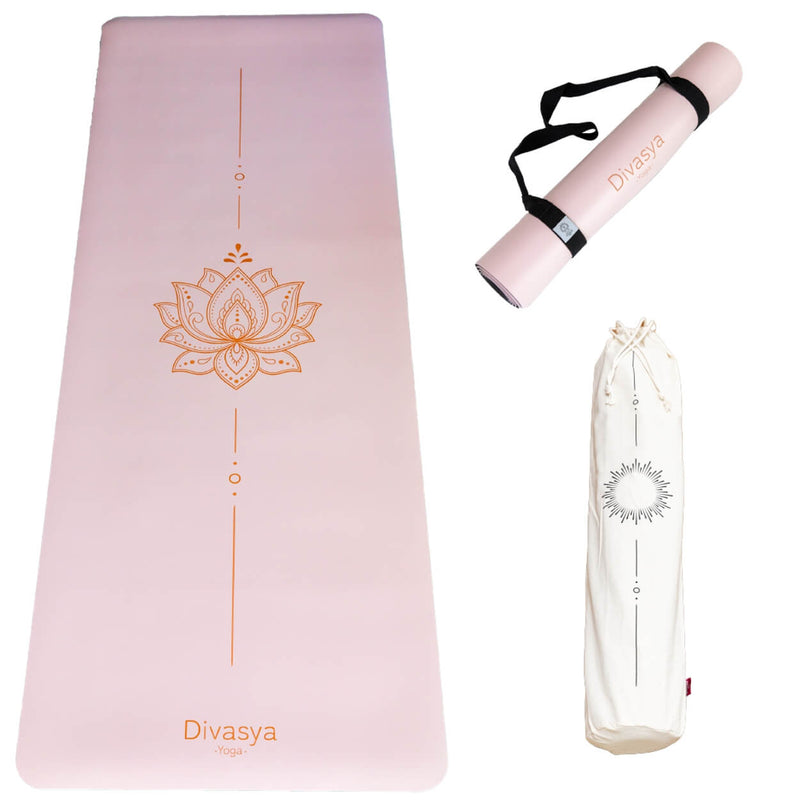 Non-Slip Yoga Mat – Natural Rubber & Japanese Eco-PU | Extra Large, Eco-Friendly, incl. Cotton Bag & Straps