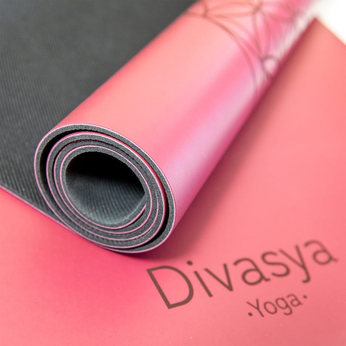 Yogamatte rutschfest – Naturkautschuk & japanisches Eco-PU | Extra lang, breit & dick, inkl. Baumwolltasche & Gurte