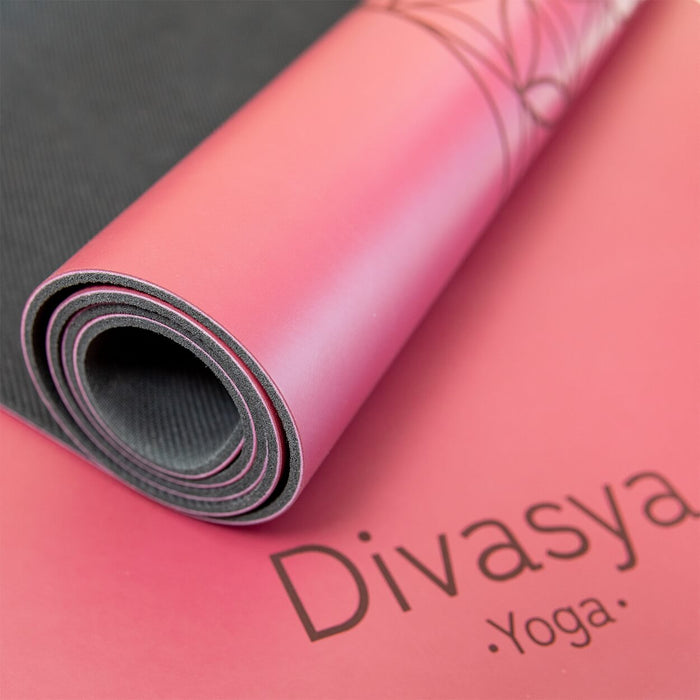 Yogamatte rutschfest – Naturkautschuk & japanisches Eco-PU | Extra lang, breit & dick, inkl. Baumwolltasche & Gurte