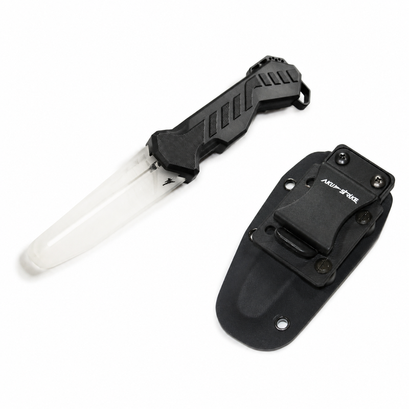 Aku-Strike Mimic T-16 Trainingsmesser Schwarz/Frost mit passender Kydex-Scheide im Bundle