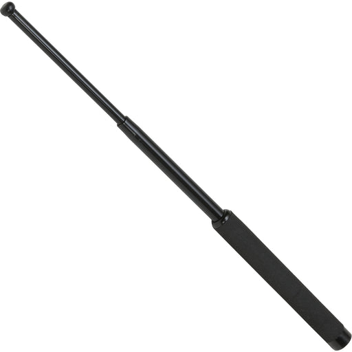 BlackField Teleskop-Schlagstock 21 Zoll aus Stahl mit Moosgummi-Griff inkl. Nylonetui