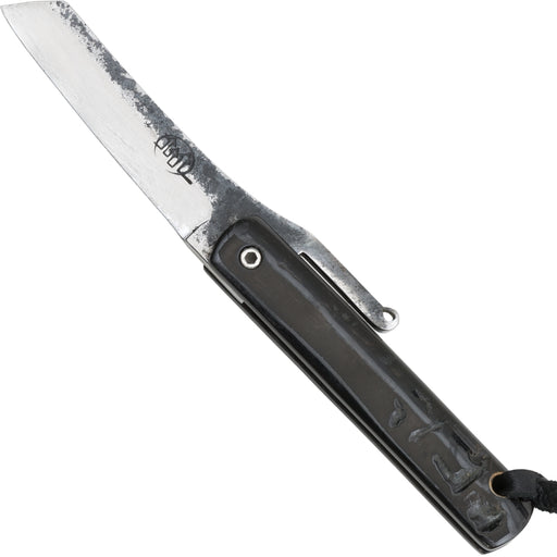 Citadel Higonokami Small mit DNH7 Kohlenstoffstahlklinge und Horngriff, 75 mm