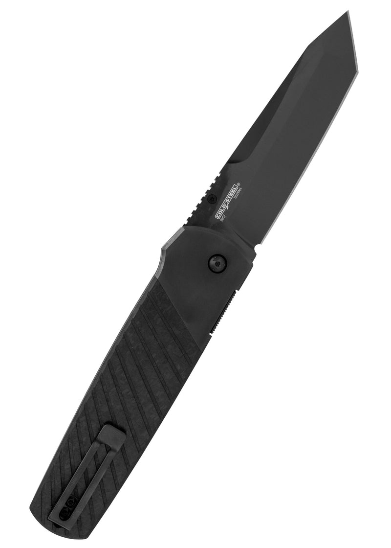 Cold Steel Hatamoto 20CV Taschenmesser – Tanto-Klinge, Carbonfaser, Liner Lock