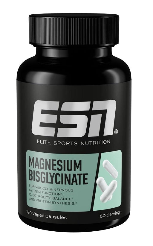 ESN Magnesium Bisglycinat 120 Kapseln mit 194 mg Magnesium pro Tagesportion