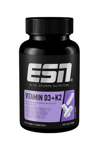 ESN Vitamin D3 K2 Depot 120 capsules with vitamin D3 and K2 MK-7