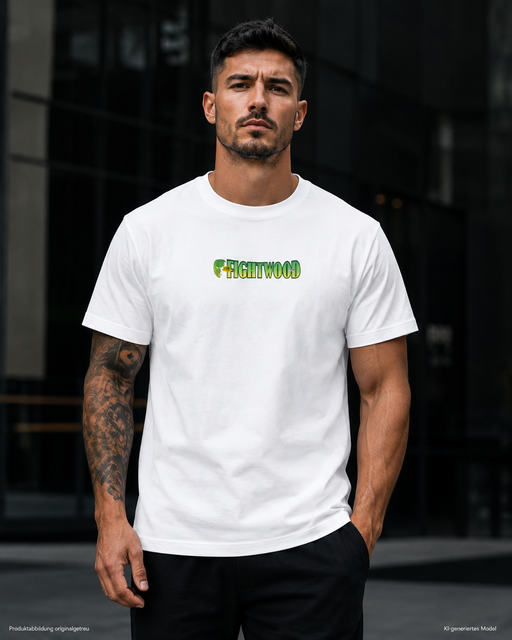 Fightwood BJJ Herren Premium T-Shirt für Brazilian Jiu-Jitsu in heller Ausführung
