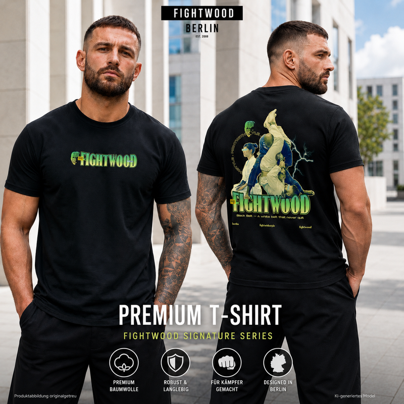 Fightwood BJJ Herren T-Shirt als Brazilian Jiu-Jitsu Streetwear im Alltag