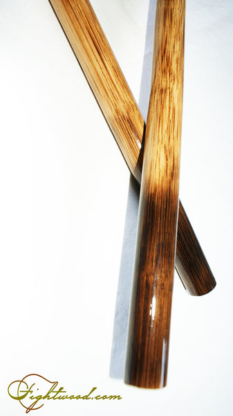 FIGHTWOOD BURN Dark End Paar – Rattan Escrima Stöcke Länge und Durchmesser wählbar