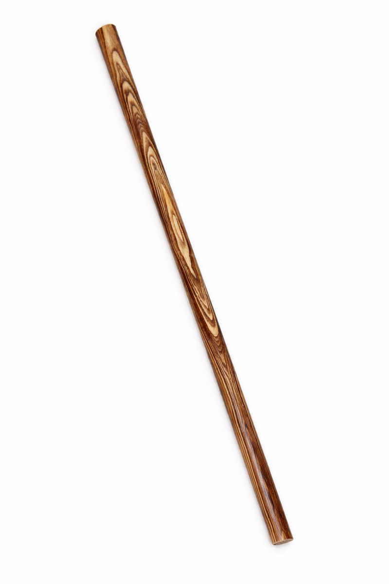 Lasergravur Beispiel auf Holzstock – Individualisierung FIGHTWOOD®