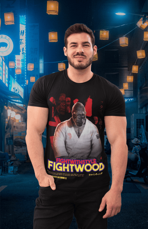 Fightwood Fightwithstyle Gorilla Black - Männer Premium T-Shirt - Fightwood