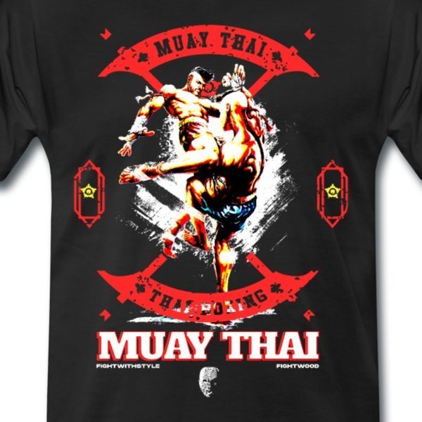 Fightwood Fightwithstyle Muay Thai - Männer Premium T-Shirt - Fightwood