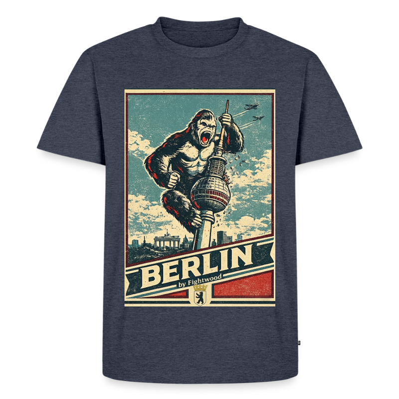 Fightwood Gorilla in Berlin Männer Premium T-Shirt – Frontansicht