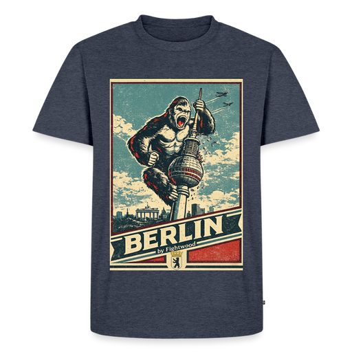 Fightwood Gorilla in Berlin Männer Premium T-Shirt – Frontansicht
