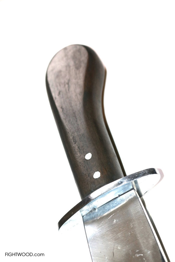 Fightwood Kris Dagger Trainingsdolch, stumpfe Aluminiumklinge, Ebenholzgriff, 44 cm