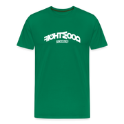 Fightwood Muddled Herren Premium T-Shirt in Kelly Green mit sportlichem Markenmotiv