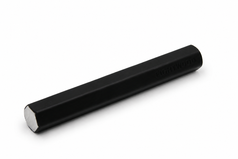 Fightwood Premium Phantom Alu Ministick Kubotan mit schwarzer Gummierung