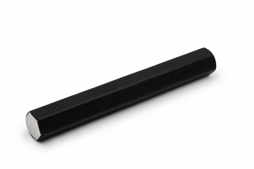 Fightwood Premium Phantom Alu Ministick Kubotan mit schwarzer Gummierung