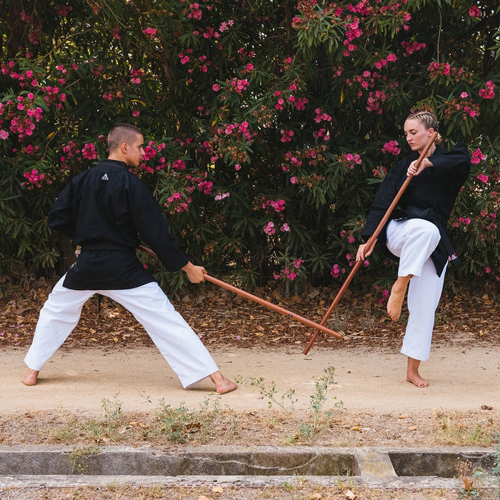 FUJIMAE Bo-Stab 154cm – Roteiche, lackiert | Kobudo Langstock