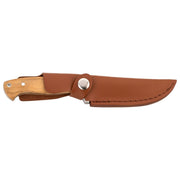Feststehendes CJH Messer mit satinierter Drop-Point-Klinge aus AISI 420 Stahl