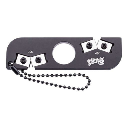 Herbertz Messerschärfer 33/40 Grad mit Wolfram-Carbid-Einsätzen, Aluminiumgehäuse