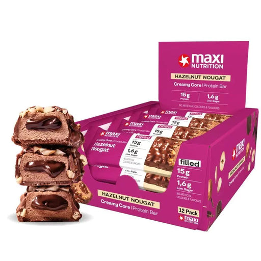 MaxiNutrition Creamy Core Protein Bar 12x45g - Peanut Caramel - SKU 247001-008