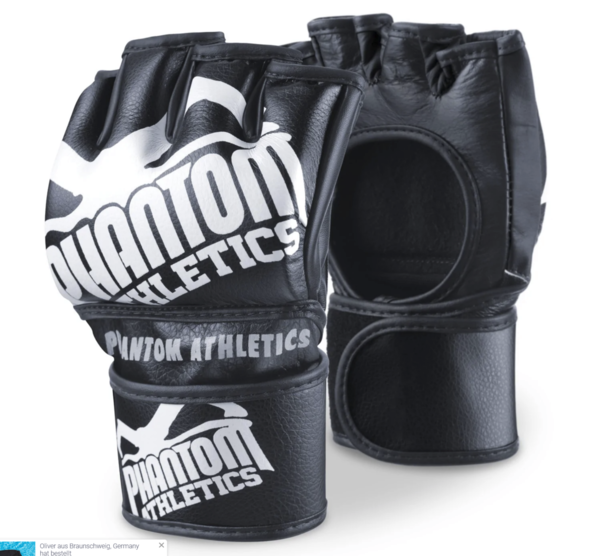 Phantom Athletics MMA Gloves Blackout