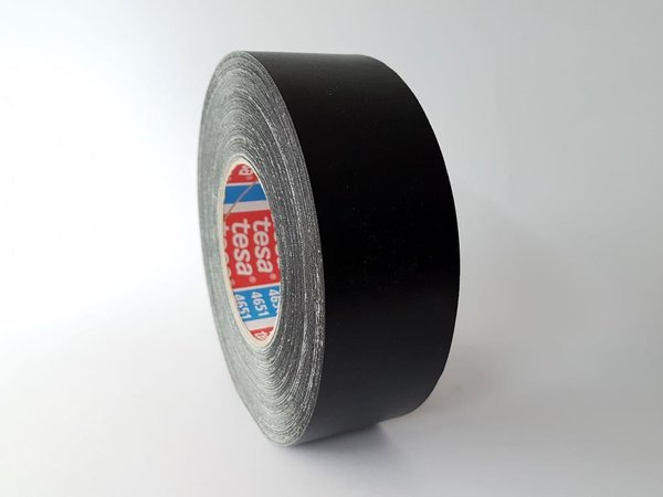 Tesa tape 4651 Premium, 50m x 50mm, black - repair tape