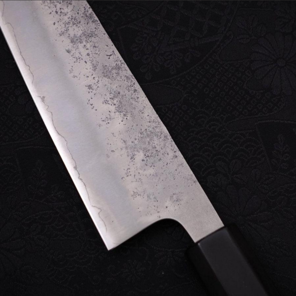 Kiritsuke Bunka Silver Steel Nashiji Buffalo Magnolia Handle 170mm