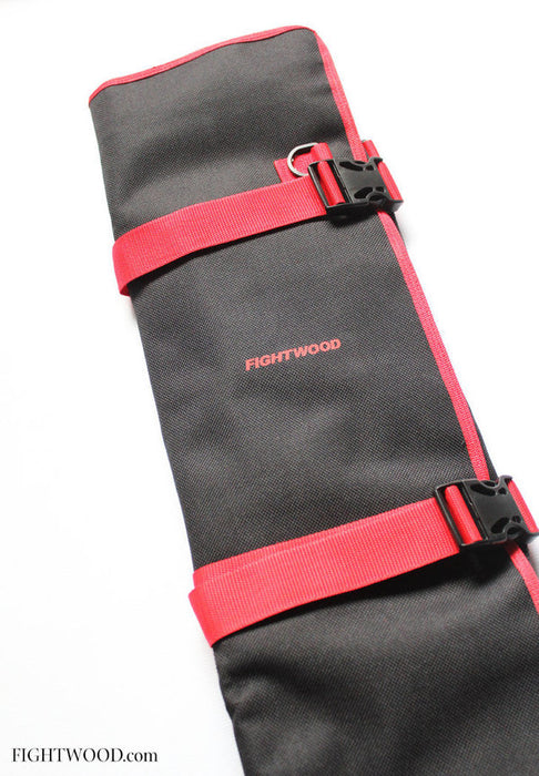 Fightwood Arnis Equipment Bag XL to roll up - Black and Red