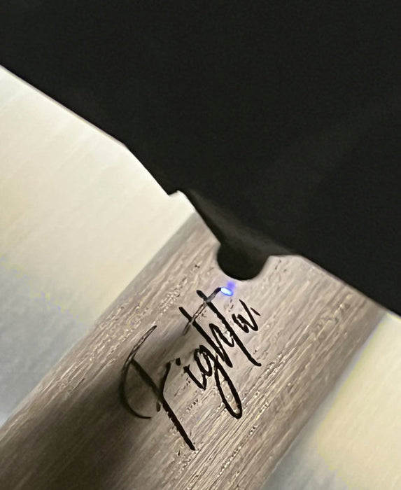 Individual laser engraving for wood and rubber