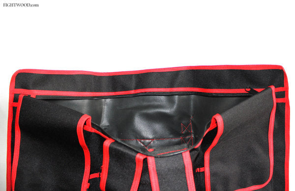 Fightwood Arnis Equipment Bag XL to roll up - Black and Red