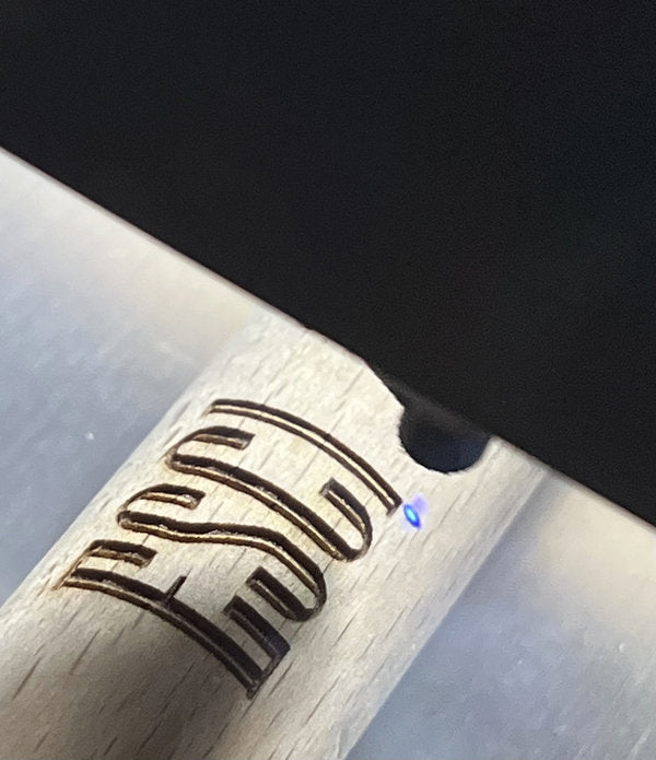 Individual laser engraving for wood and rubber