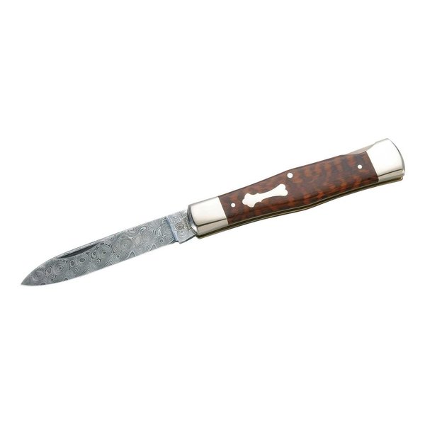 Hartkopf-Solingen pocket knife, 300 layers of rose damask, by Balbach