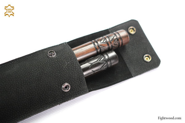 Fightwood Leather Stick Case 72 cm – Grained Cowhide, Handmade in Germany