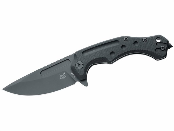 Fox One-Hand Knife Desert - black