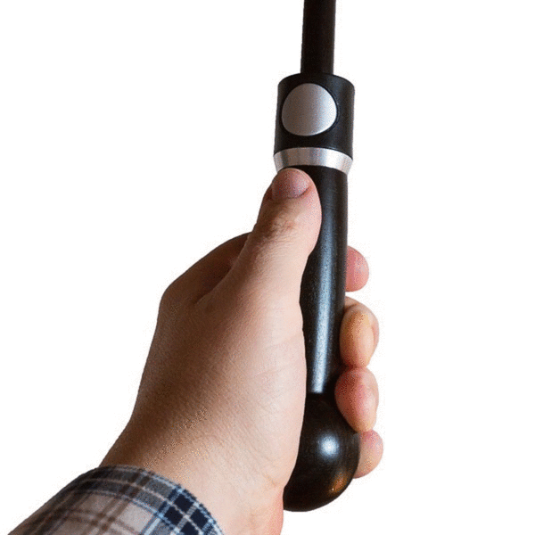 Selbstverteidigungsschirm inklusive zwei Gummikappen - Set