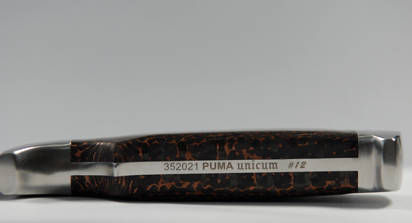 PUMA unicum hunting knife, fully integral, carbon - unique piece