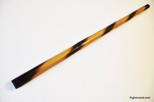 Filipino training stick with fire spiral