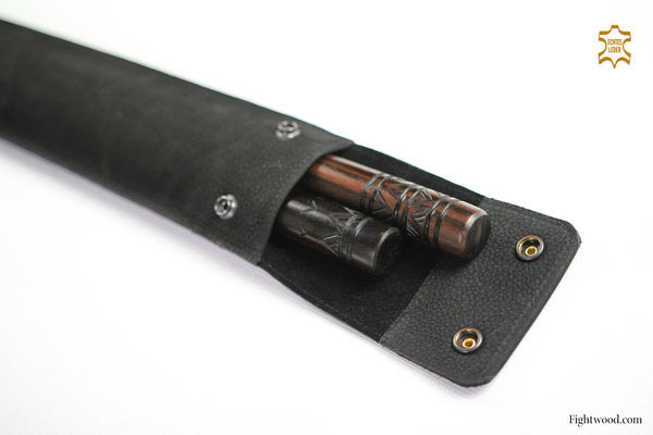 Fightwood Leather Stick Case 72 cm – Grained Cowhide, Handmade in Germany