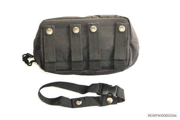 MOLLE Pouch Black – Modular Utility Bag, Nylon, Dual-Zipper, Double-Sided MOLLE Compatible