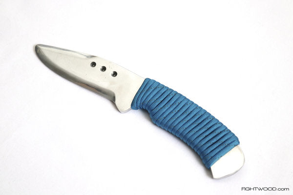 aluminum knife with paracord handle