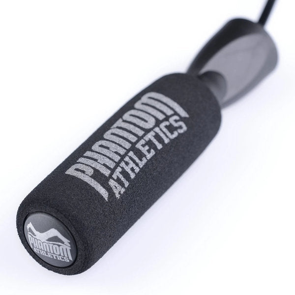 Phantom Athletics Tactic Jump Rope – 2.9 m Adjustable Nylon Rope with Foam Handles & Bearings
